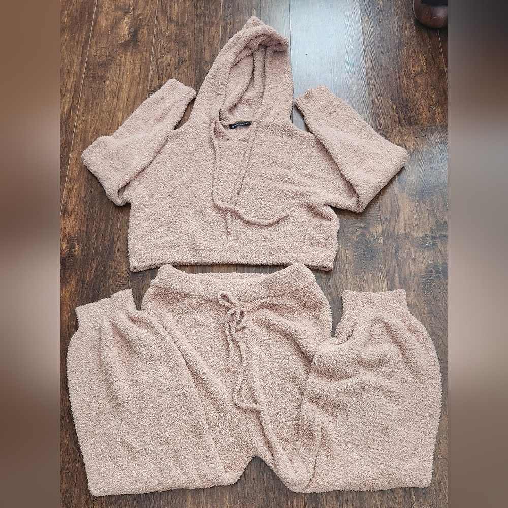 Good Time USA Loungewear Cozy Hooded Pajama Set